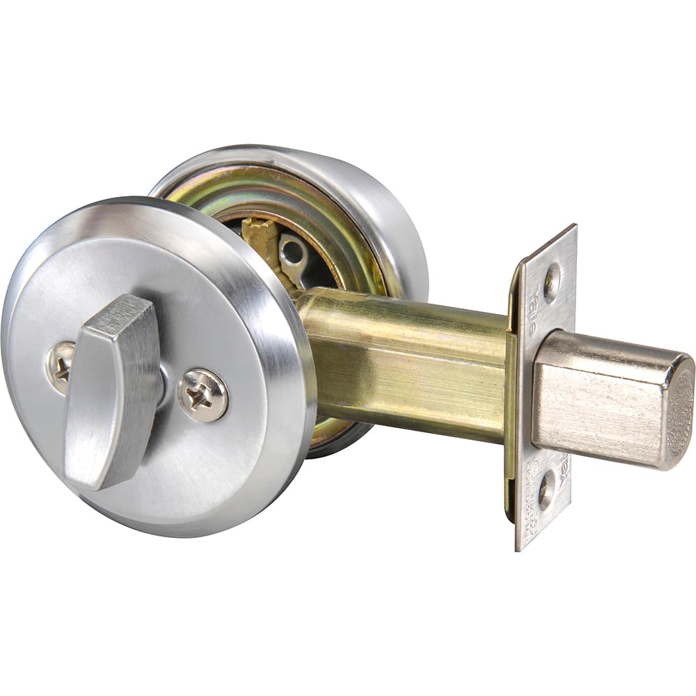 Yale - Deadbolts; Door Thickness Range: 1-3/8 - Exact Industrial Supply