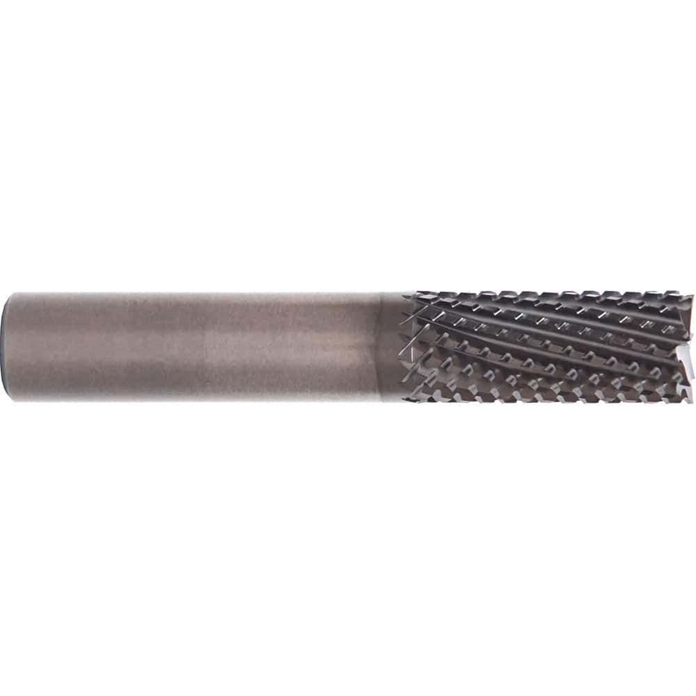 M.A. Ford - 0.315" Diam, 25mm LOC, 0.315" Shank Diam, 10-Flute Burr-End Diamond-Pattern Router Bit - Exact Industrial Supply