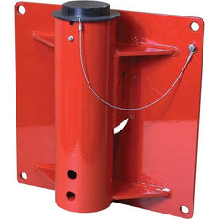 THERN - Davit Crane Bases Base Type: Wall Mount Base Finish/Coating: Red Powder Coat - All Tool & Supply