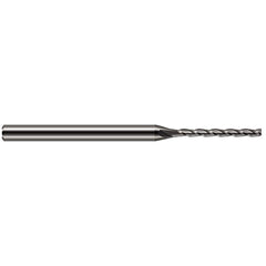 Harvey Tool - 1/16", 5/8" LOC, 1/8" Shank Diam, 2-1/2" OAL, 4 Flute, Solid Carbide Square End Mill - Exact Industrial Supply