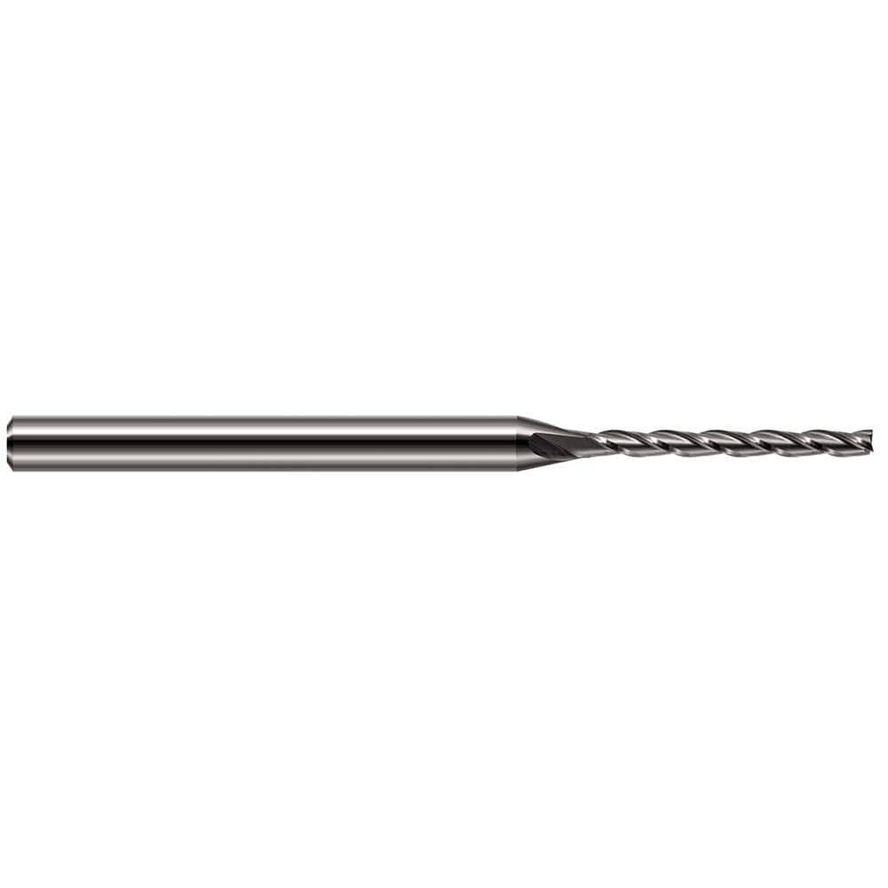 Harvey Tool - 0.08", 3/4" LOC, 1/8" Shank Diam, 2-1/2" OAL, 3 Flute Solid Carbide Square End Mill - Exact Industrial Supply