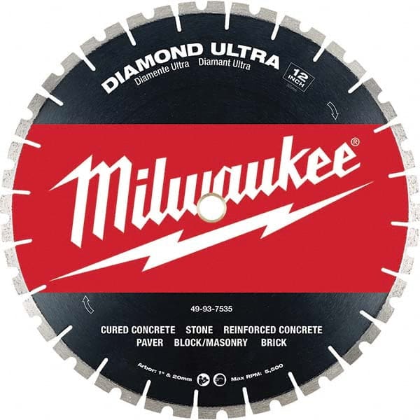 Milwaukee Tool - Wet & Dry-Cut Saw Blades Blade Diameter (Inch): 12 Blade Material: Diamond-Tipped - All Tool & Supply