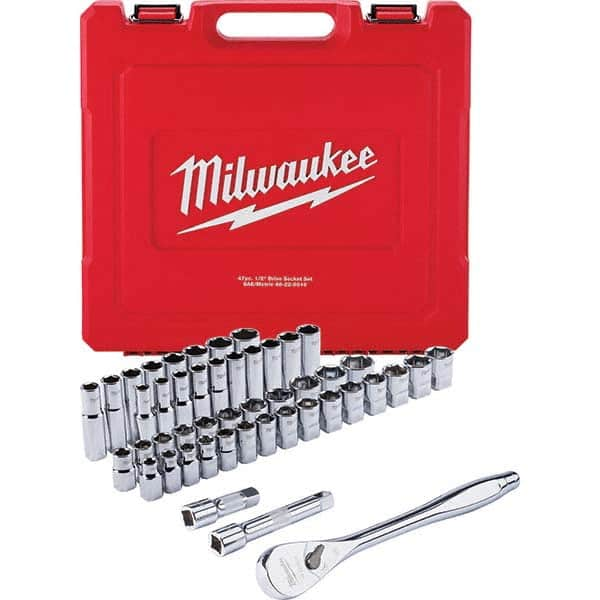 Milwaukee Tool - Socket Sets Measurement Type: Inch/Metric Drive Size: 1/2 - All Tool & Supply