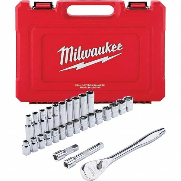 Milwaukee Tool - Socket Sets Measurement Type: Metric Drive Size: 1/2 - All Tool & Supply