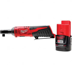 Milwaukee Tool - Cordless Impact Wrenches & Ratchets Voltage: 12.0 Drive Size (Inch): 1/4 - All Tool & Supply