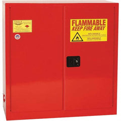 Eagle - Safety Cabinets Hazardous Chemical Type: Flammable and Combustible Liquids Color: Red - All Tool & Supply