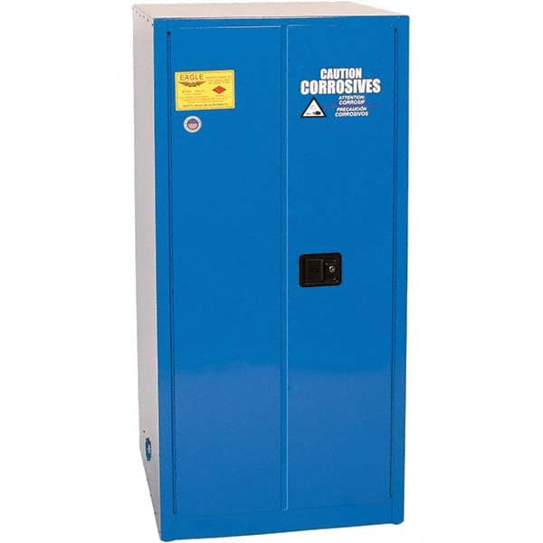 Eagle - Safety Cabinets Hazardous Chemical Type: Corrosive Chemicals Color: Royal Blue - All Tool & Supply