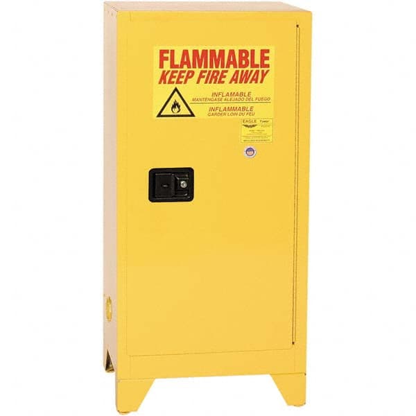 Eagle - Safety Cabinets Hazardous Chemical Type: Flammable and Combustible Liquids Color: Yellow - All Tool & Supply