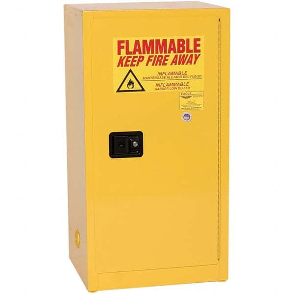 Eagle - Safety Cabinets Hazardous Chemical Type: Flammable and Combustible Liquids Color: Yellow - All Tool & Supply