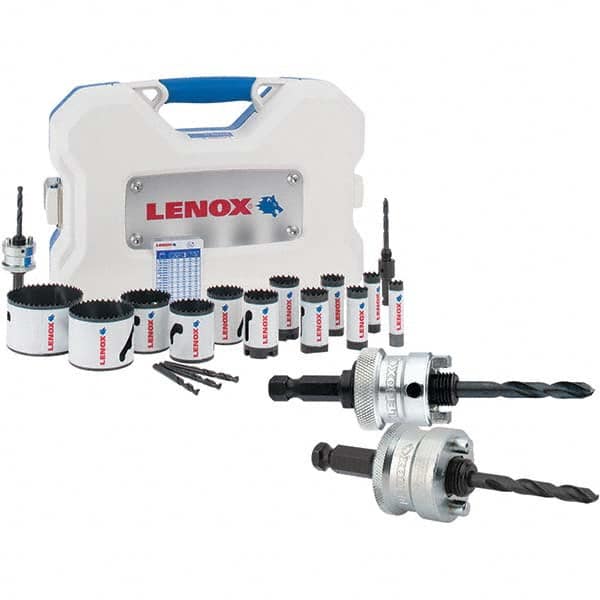 Lenox - Hole Saw Kits Minimum Saw Diameter (Inch): 5/8 Maximum Saw Diameter (Inch): 3 - All Tool & Supply