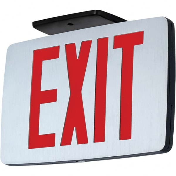 Hubbell Lighting - Illuminated Exit Signs Number of Faces: 1 Letter Color: Red - All Tool & Supply