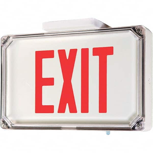 Hubbell Lighting - Illuminated Exit Signs Number of Faces: 2 Letter Color: Red - All Tool & Supply