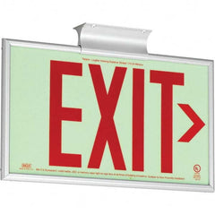 Hubbell Lighting - Illuminated Exit Signs Number of Faces: 1 Letter Color: Red - All Tool & Supply