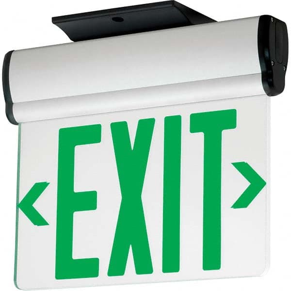 Hubbell Lighting - Illuminated Exit Signs Number of Faces: 2 Letter Color: Green - All Tool & Supply