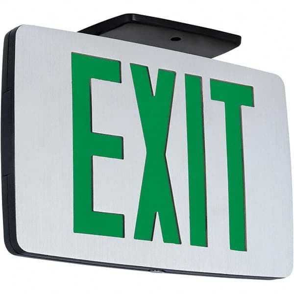 Hubbell Lighting - Illuminated Exit Signs Number of Faces: 1 Letter Color: Green - All Tool & Supply