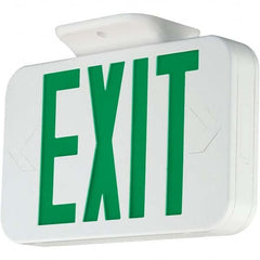 Hubbell Lighting - Illuminated Exit Signs Number of Faces: 1 Letter Color: Green - All Tool & Supply