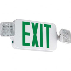 Hubbell Lighting - Combination Exit Signs Mounting Type: Ceiling Mount; Wall Mount Number of Faces: 1 - All Tool & Supply