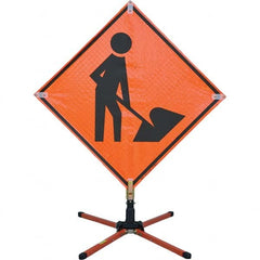 VizCon - Sign Posts & Traffic Sign Accessories Type: Roll-Up Sign Stand Sign Post/Stand Height (Feet): 3 - All Tool & Supply