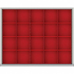 LISTA - 20-Compartment Drawer Divider Layout for 3.15" High Drawers - All Tool & Supply