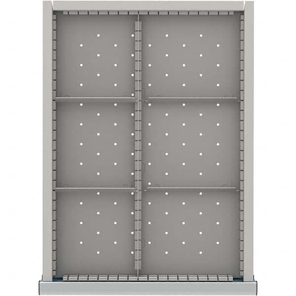 LISTA - 6-Compartment Drawer Divider Layout for 3.15" High Drawers - All Tool & Supply