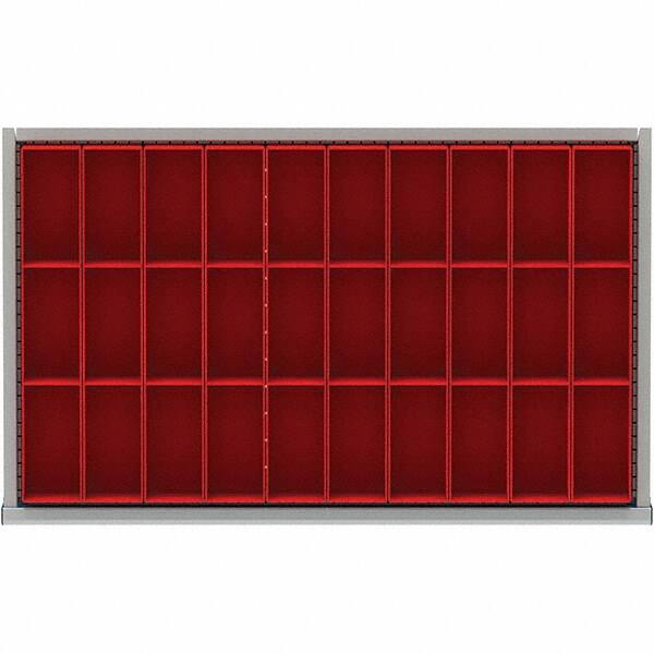 LISTA - 30-Compartment Drawer Divider Layout for 3.15" High Drawers - All Tool & Supply