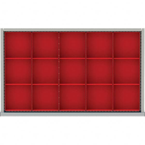 LISTA - 15-Compartment Drawer Divider Layout for 3.15" High Drawers - All Tool & Supply