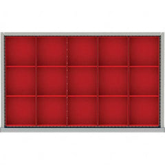 LISTA - 15-Compartment Drawer Divider Layout for 3.15" High Drawers - All Tool & Supply