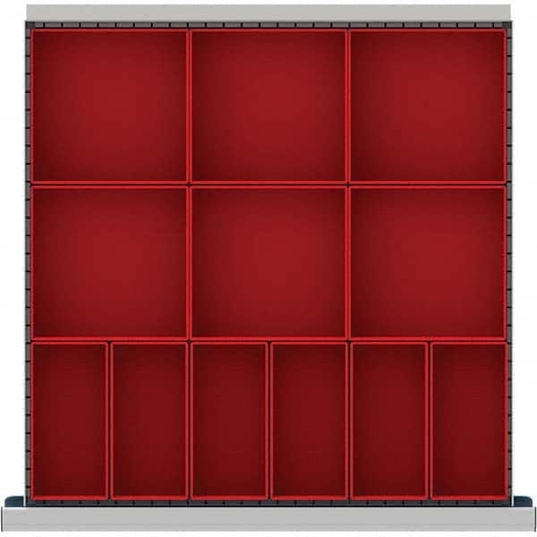 LISTA - 12-Compartment Drawer Divider Layout for 3.15" High Drawers - All Tool & Supply