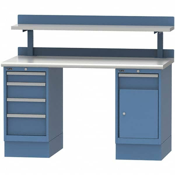 LISTA - Stationary Work Benches, Tables Type: Workstation Top Material: Plastic Laminate - All Tool & Supply