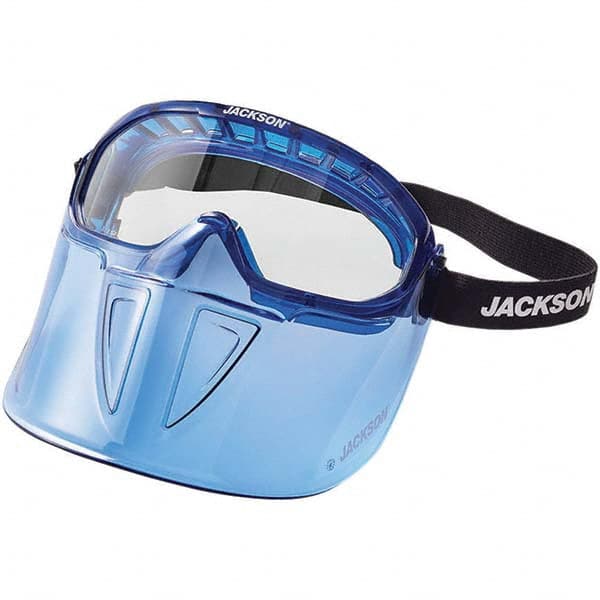 Jackson Safety - Size Universal Clear Polycarbonate Anti-Fog Goggles with Face Shield - All Tool & Supply