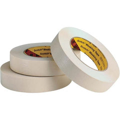 3M - 17/24" Wide x 60 Yd Long x 7.6 mil Tan Crepe Paper Masking Tape - All Tool & Supply