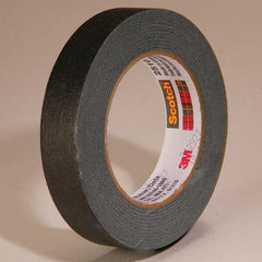 3M - 24mm Wide x 55 m x 5.6 mil Black Crepe Paper Masking Tape - All Tool & Supply