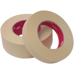 Masking Tape: 72 mm Wide, 55 m Long, 7.6 mil Thick, Tan Crepe Paper, Rubber Adhesive, 28 lb/in Tensile Strength