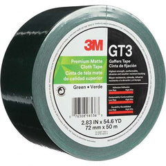 3M - 50m x 72mm x 11 mil Green Cotton Cloth Gaffers Tape - All Tool & Supply