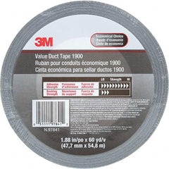 3M - 60 Yd x 1.88" x 5.8 mil Silver Polyethylene Cloth Duct Tape - All Tool & Supply