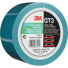 3M - 50m x 72mm x 11 mil Teal Cotton Cloth Gaffers Tape - All Tool & Supply