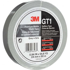 3M - 50m x 24mm x 11 mil Gray Cotton Cloth Gaffers Tape - All Tool & Supply