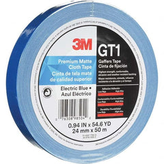 3M - 50m x 24mm x 11 mil Blue Cotton Cloth Gaffers Tape - All Tool & Supply