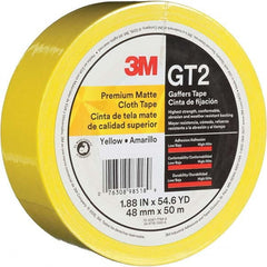 3M - 50m x 48mm x 11 mil Yellow Cotton Cloth Gaffers Tape - All Tool & Supply