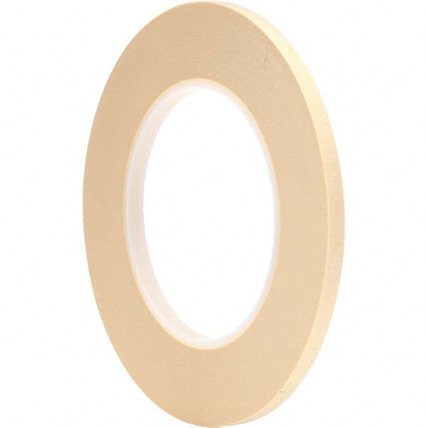 Masking Tape: 6 mm Wide, 55 m Long, 5.9 mil Thick, Tan Crepe Paper, Rubber Adhesive, 27 lb/in Tensile Strength