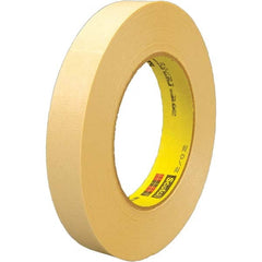 3M - 12mm Wide x 55 m x 6.3 mil Tan Crepe Paper Masking Tape - All Tool & Supply