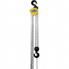 OZ Lifting Products - 6,000 Lb Capacity, 15' Lift Height, Manual Chain Hoist with Overload Protection - All Tool & Supply