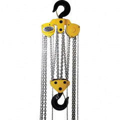 OZ Lifting Products - 40,000 Lb Capacity, 30' Lift Height, Manual Chain Hoist with Overload Protection - All Tool & Supply