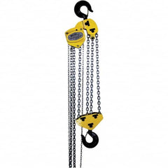 OZ Lifting Products - 20,000 Lb Capacity, 15' Lift Height, Manual Chain Hoist with Overload Protection - All Tool & Supply