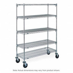 Metro - 600 Lb Capacity 5 Shelf Mobile Wire Shelving Unit - Add-On Unit - All Tool & Supply