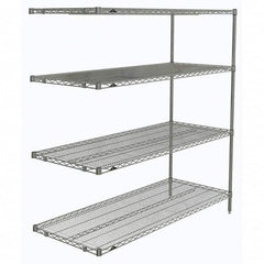 Metro - 2,000 Lb Capacity 4 Shelf Wire Shelving - Add-On Unit - All Tool & Supply