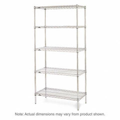 Metro - 2,000 Lb Capacity 5 Shelf Wire Shelving - Starter Unit - Exact Industrial Supply