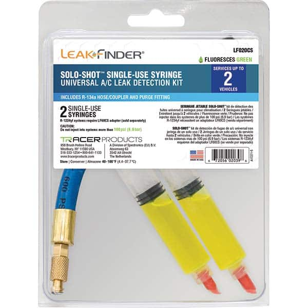 Leak Finder - Automotive Leak Detection Kits Type: A/C Dye Injection Kit Applications: A/C Systems - All Tool & Supply