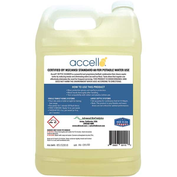 Accell - Drain Cleaners & Openers Type: Drain Cleaner Form: Liquid - All Tool & Supply