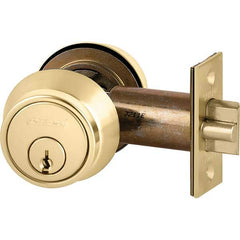 Schlage - Deadbolts Type: Deadlocking Latch Door Thickness Range: 1-1/2-1-3/4 - All Tool & Supply